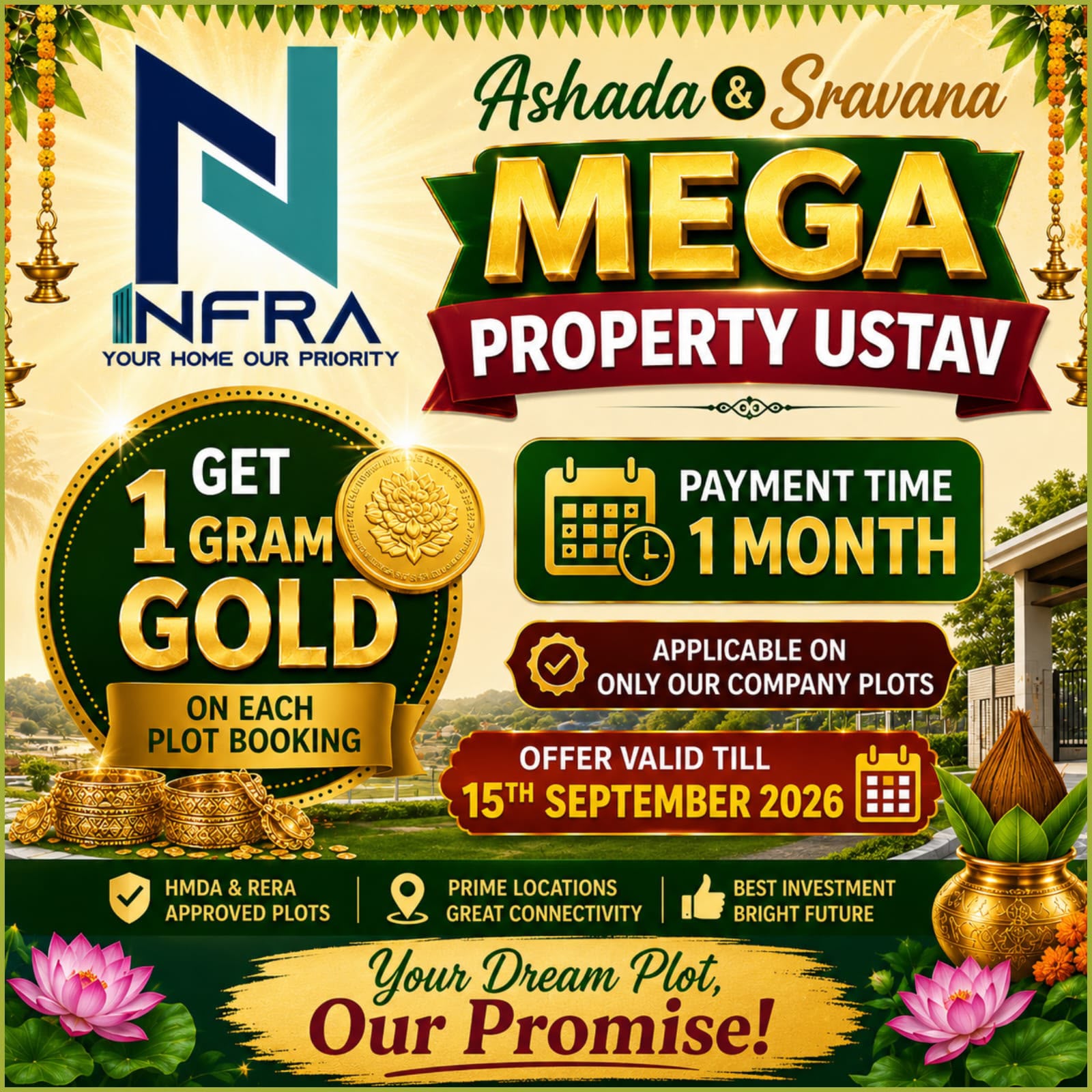 CBC Cosmopolis HMDA approved plots - 9701498367